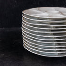 Gold Rim Limoges Oyster Plate Set of 12 - elsie green - the french kitchen