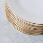 Gold Rim Soup Bowl Eclectic Set Of 4 - elsie green - The French Kitchen