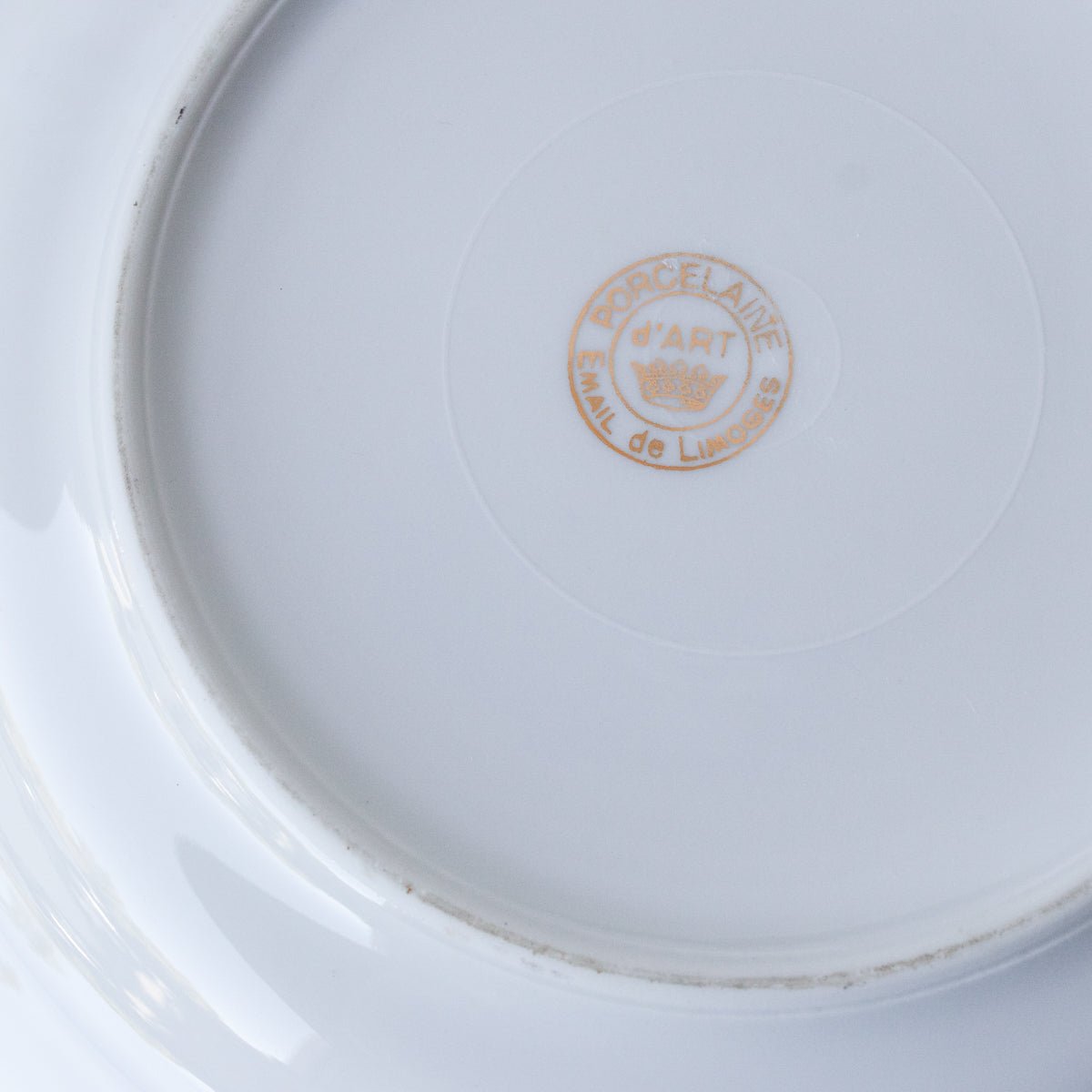 Gold Rim Soup Bowl Eclectic Set Of 4 - elsie green - The French Kitchen