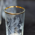 Gold Rim Tumbler Set of 4 - elsie green - the french kitchen