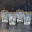Gold Rim Tumbler Set of 4 - elsie green - the french kitchen