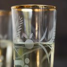 Gold Rim Tumbler Set of 4 - elsie green - the french kitchen