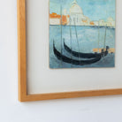 Gondolas in Venice Oil Painting - elsie green - art