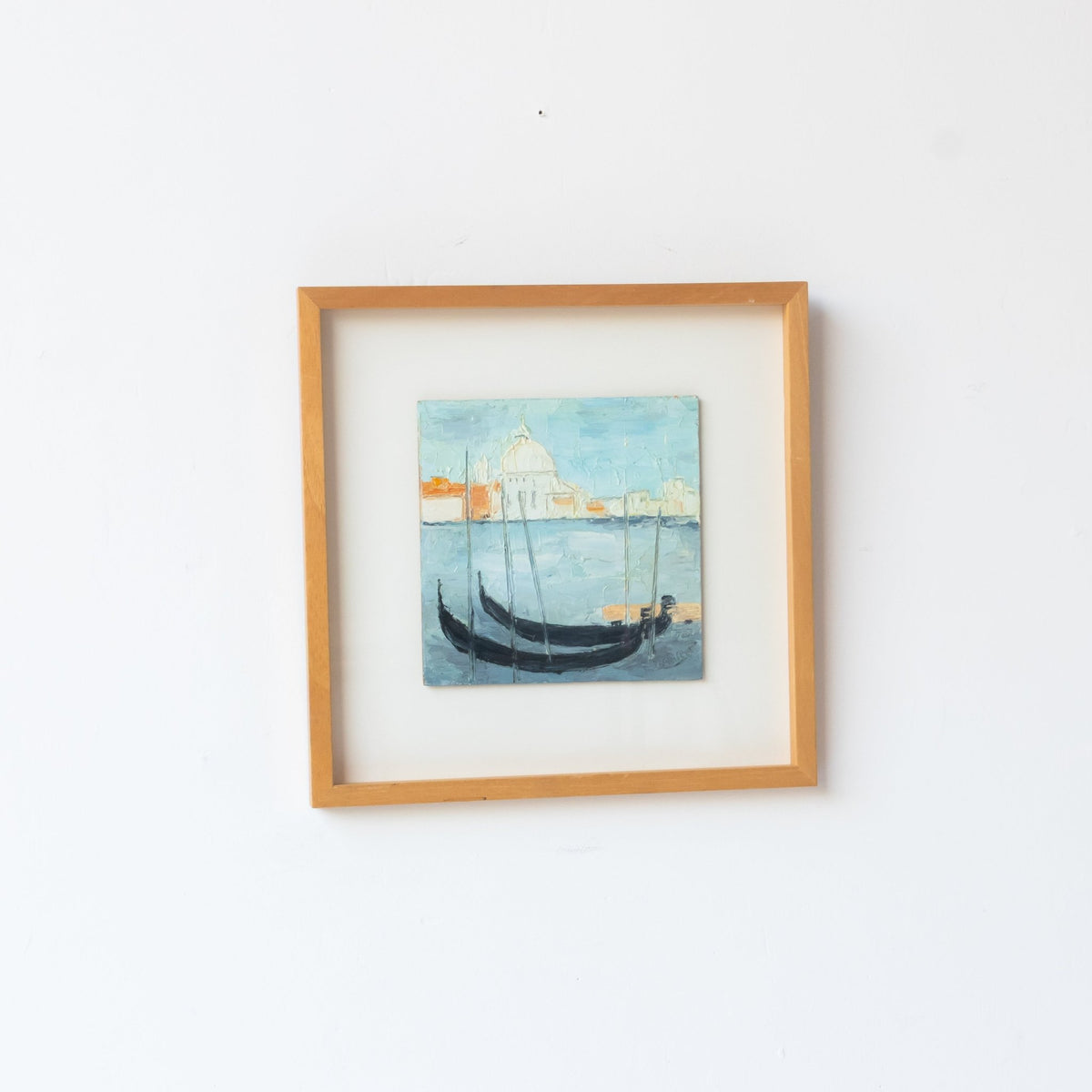 Gondolas in Venice Oil Painting - elsie green - art