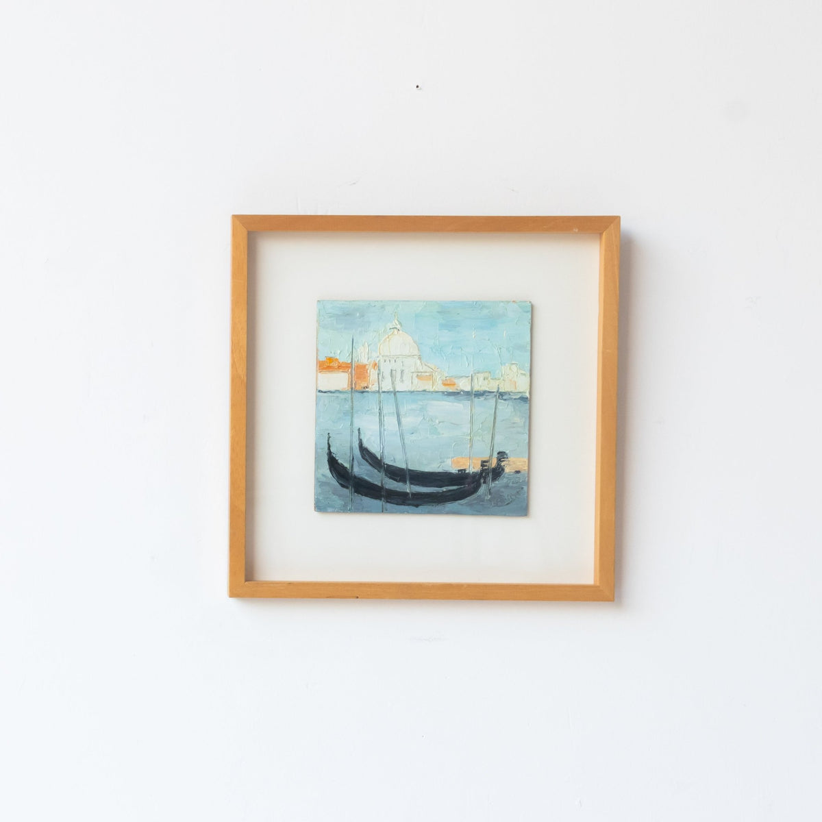 Gondolas in Venice Oil Painting - elsie green - art