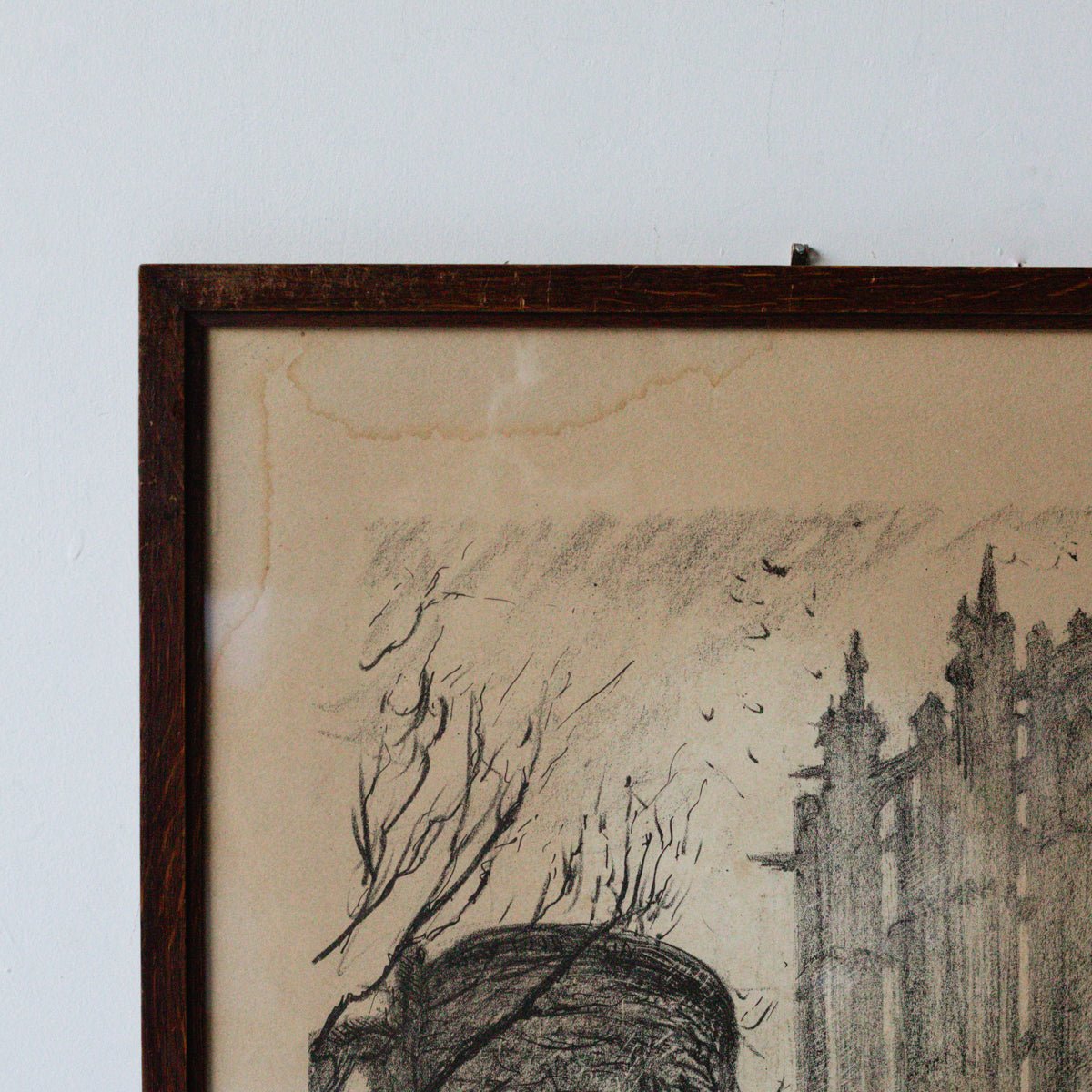 Gothic Cathedral Drawing | Dated 1950 - elsie green - art
