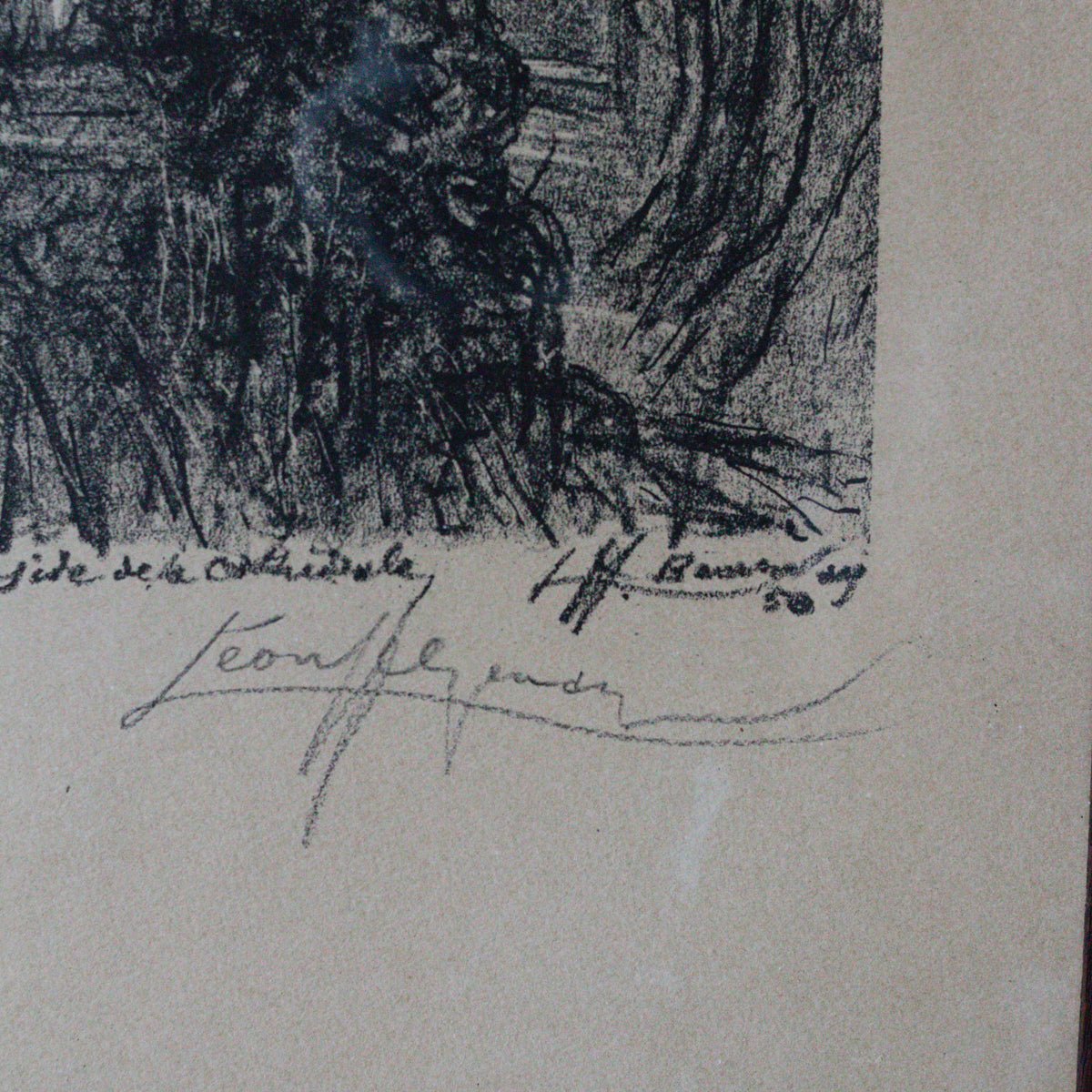 Gothic Cathedral Drawing | Dated 1950 - elsie green - art