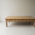 Grande Turned Leg Coffee Table - elsie green - furniture