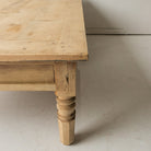 Grande Turned Leg Coffee Table - elsie green - furniture