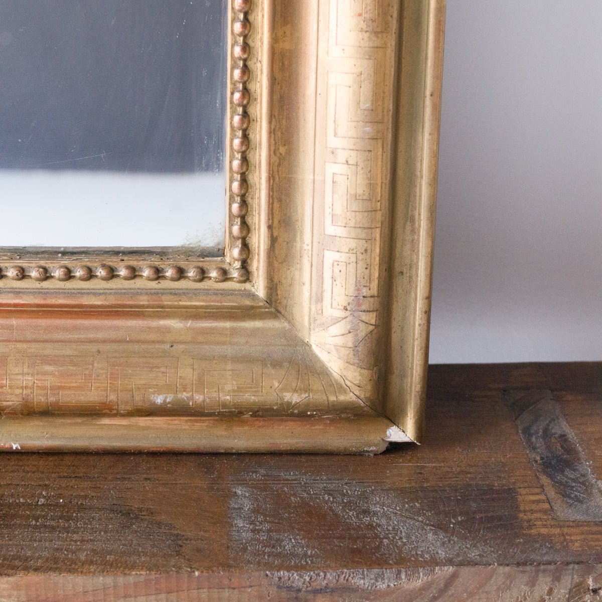 Greek Key Mirror With Red Clay Bole | 23 X 29 - elsie green - decor