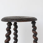 Hand Carved Spindle Stool - elsie green - furniture