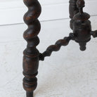 Hand Carved Spindle Stool - elsie green - furniture