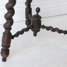 Hand Carved Spindle Stool - elsie green - furniture