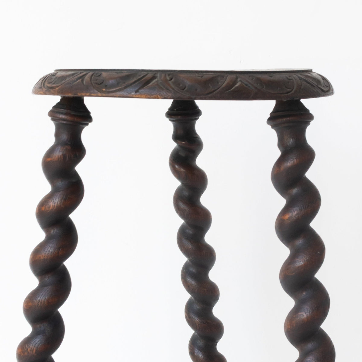 Hand Carved Spindle Stool - elsie green - furniture