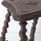 Hand Carved Spindle Stool - elsie green - furniture