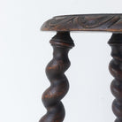Hand Carved Spindle Stool - elsie green - furniture