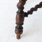 Hand Carved Spindle Stool - elsie green - furniture