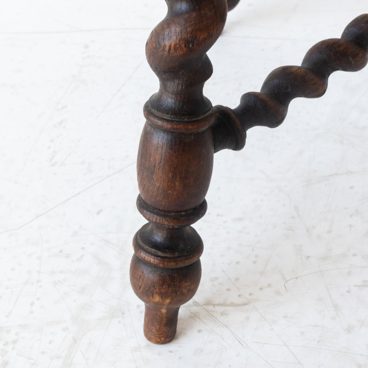 Hand Carved Spindle Stool - elsie green - furniture