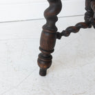 Hand Carved Spindle Stool - elsie green - furniture