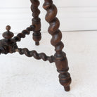 Hand Carved Spindle Stool - elsie green - furniture