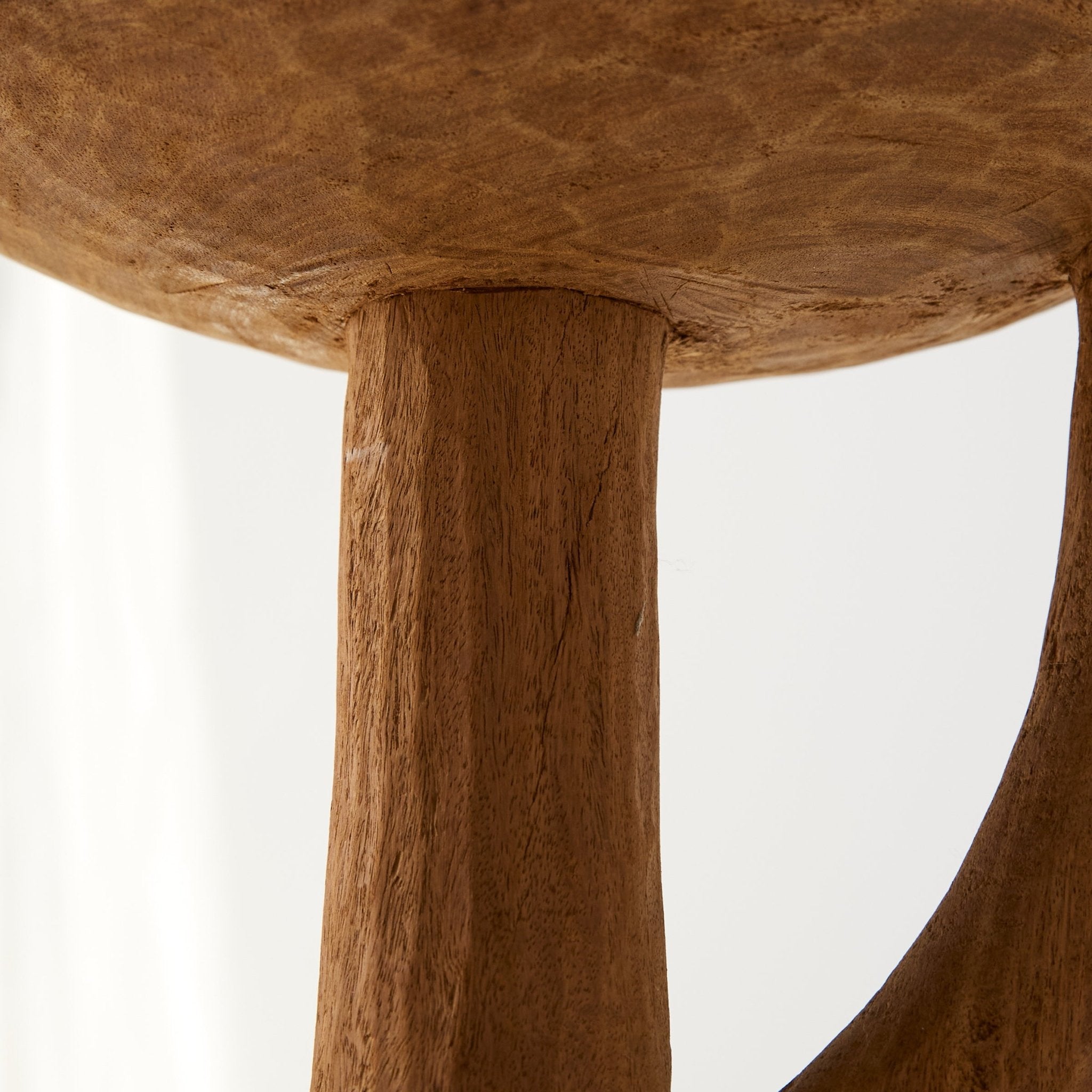 Hand Carved Stool - elsie green - furniture