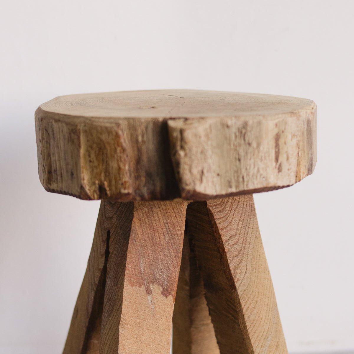 Hand Carved Stool - elsie green - Furniture