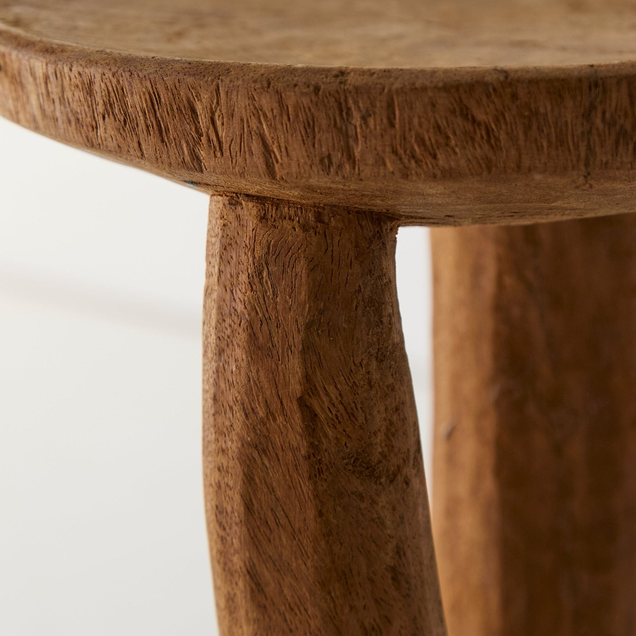 Hand Carved Stool - elsie green - furniture