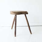 Hand Carved Tripod Stool - elsie green - furniture