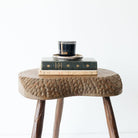 Hand Carved Tripod Stool - elsie green - furniture