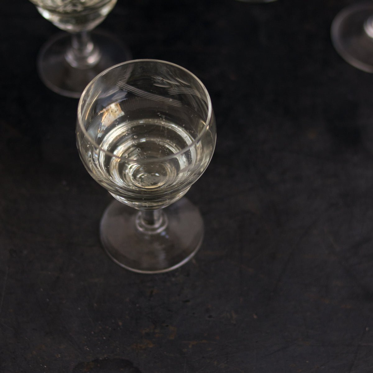 Hand Cut Aperitif Glass Set of 6 - elsie green - the french kitchen