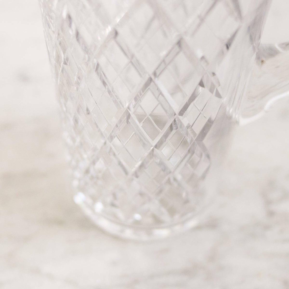 Hand Cut Crystal Pitcher - elsie green - The French Kitchen