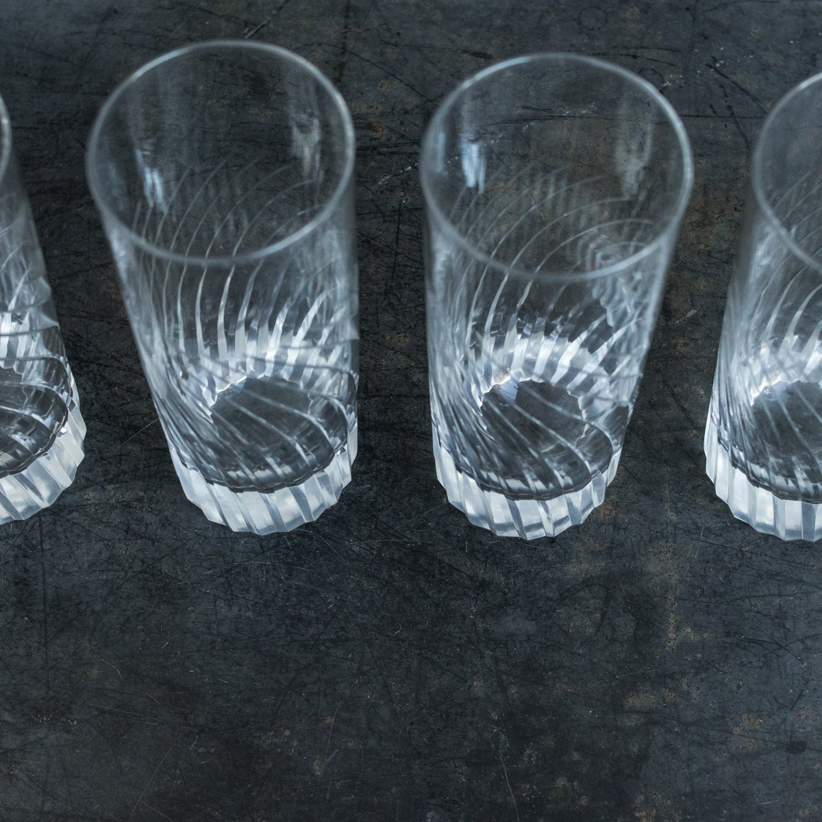 Hand Cut Crystal Shot Glass Set Of 4 - elsie green - The French Kitchen