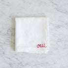 Hand Embroidered Bandana - elsie green - textiles