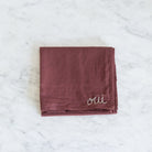 Hand Embroidered Bandana - elsie green - textiles