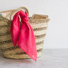 Hand Embroidered Bandana - elsie green - textiles