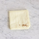 Hand Embroidered Bandana - elsie green - textiles