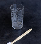 Hand Engraved Blown Glass Tumbler - elsie green - the french kitchen