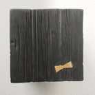 Hand Hewn Side Table with Brass Bow Tie - elsie green - furniture