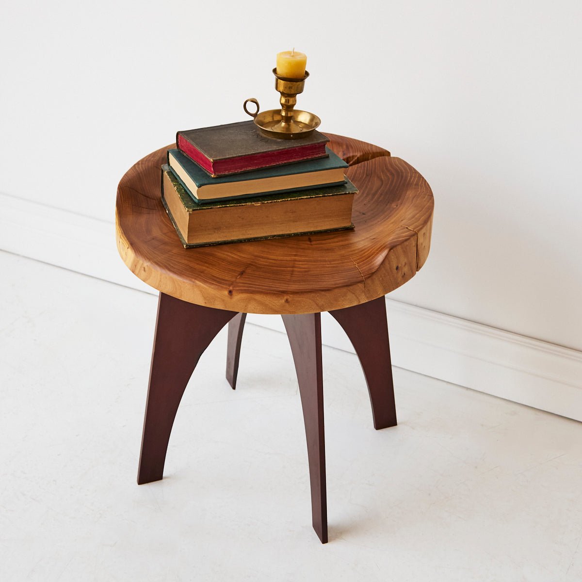 Hand Made Elm Side Table - elsie green - furniture