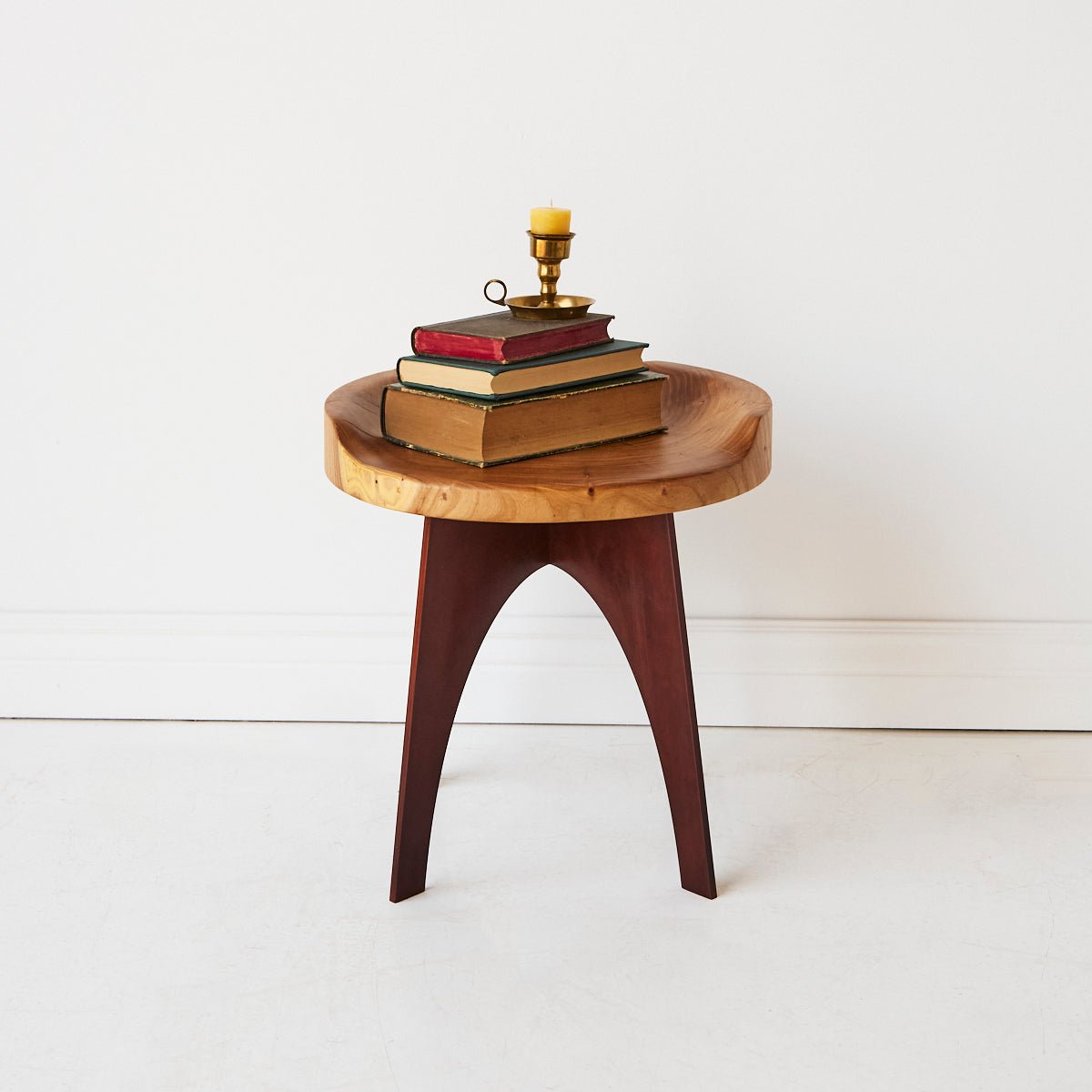 Hand Made Elm Side Table - elsie green - furniture