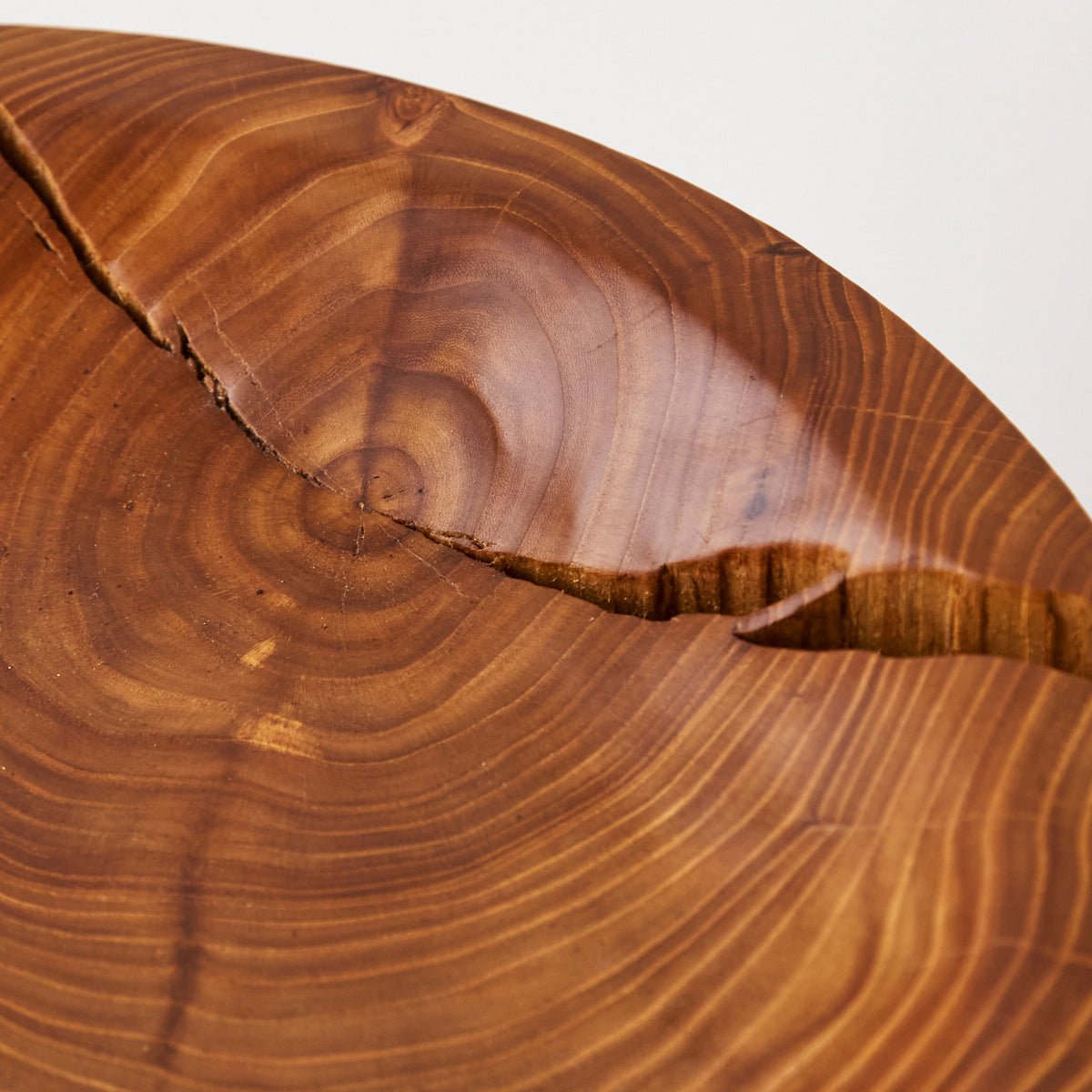 Hand Made Elm Side Table - elsie green - furniture