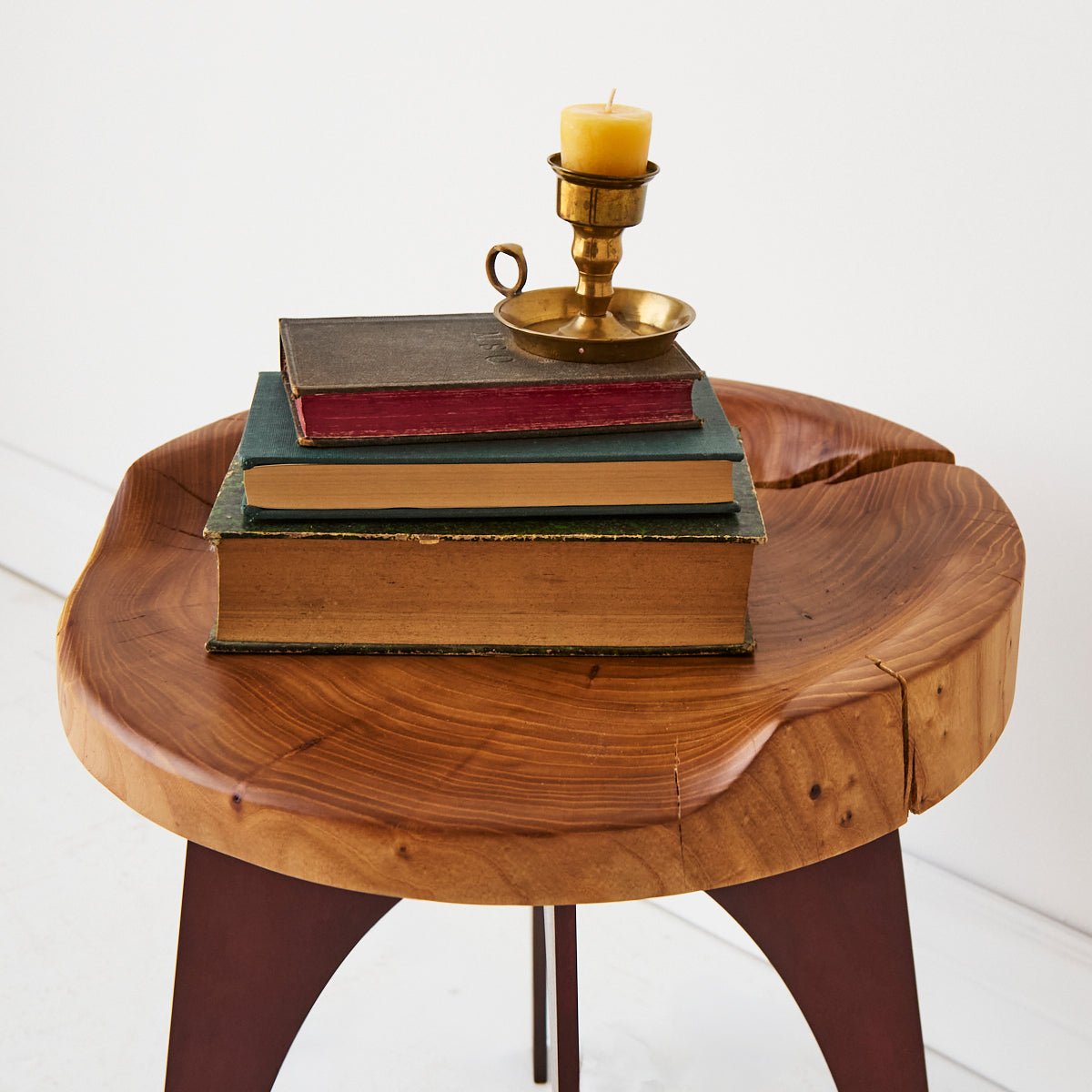 Hand Made Elm Side Table - elsie green - furniture