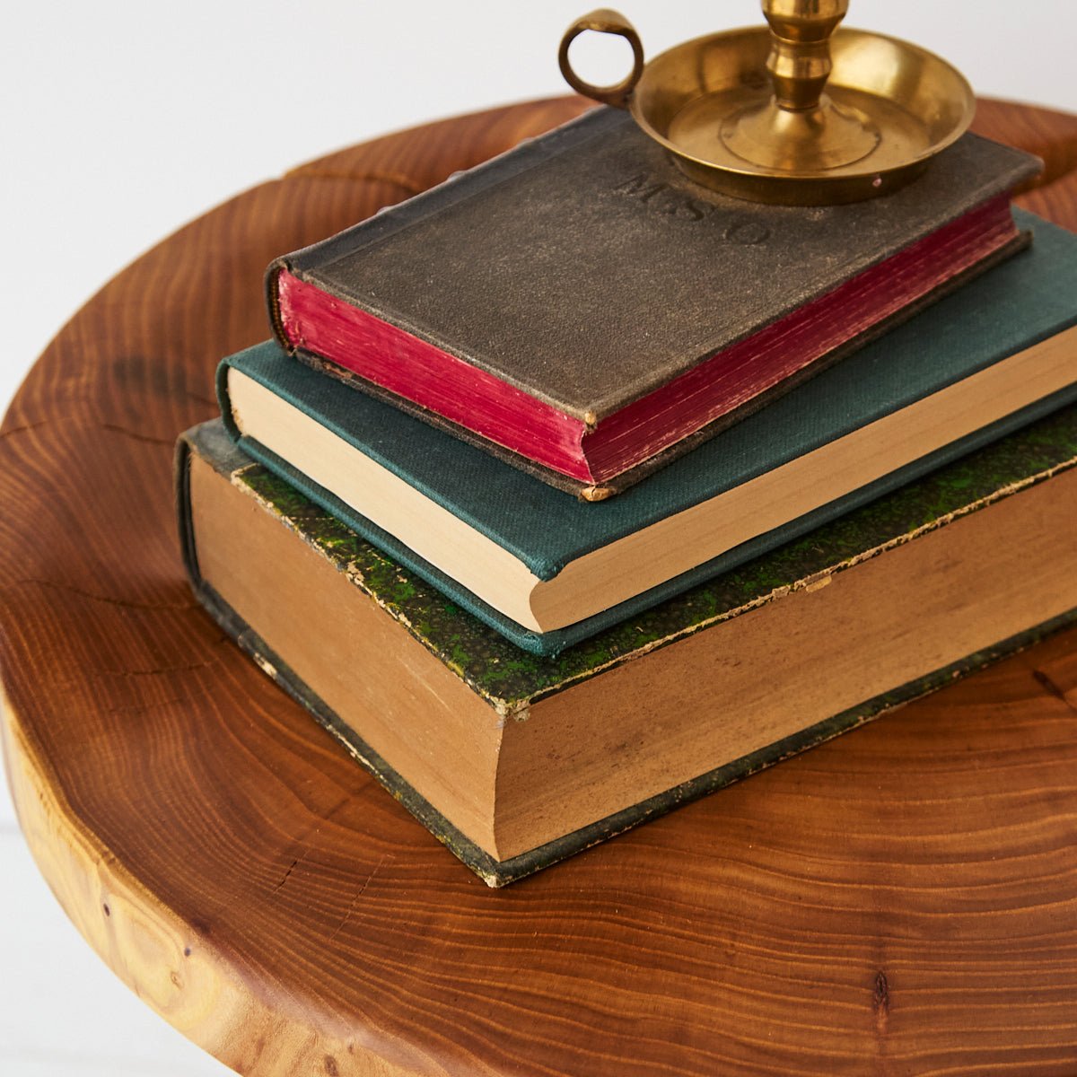 Hand Made Elm Side Table - elsie green - furniture