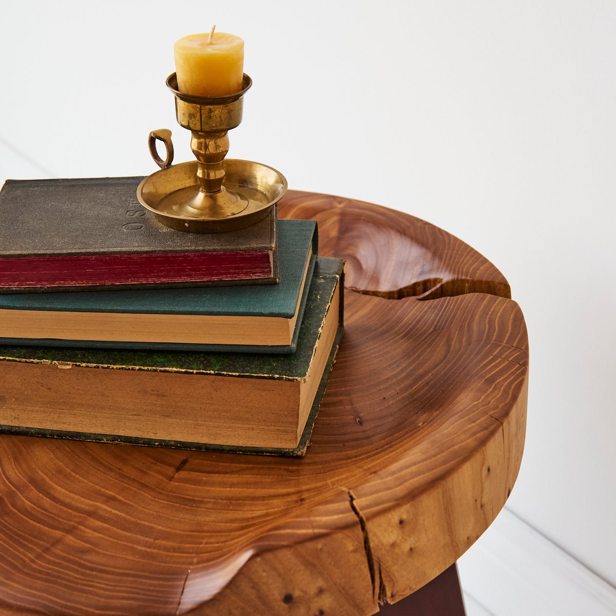 Hand Made Elm Side Table - elsie green - furniture