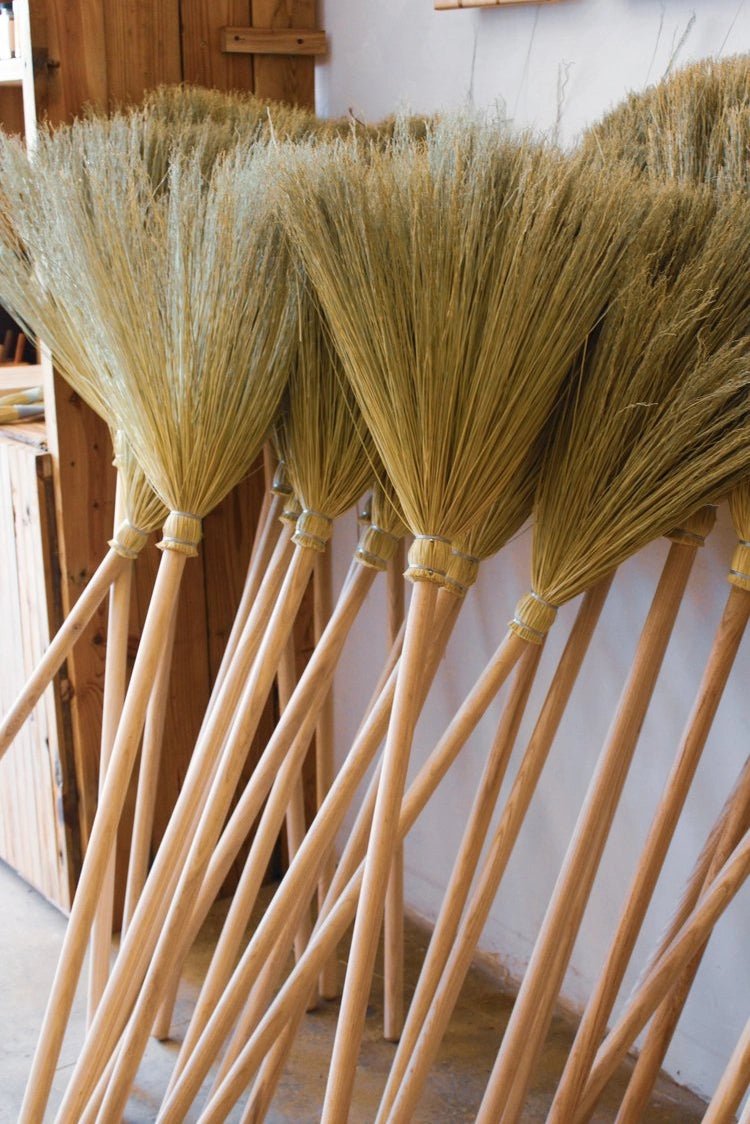 Hand Made Farmhouse Broom - elsie green - decor