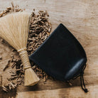 Hand Made Leather Dustpan and Whisk - elsie green - decor