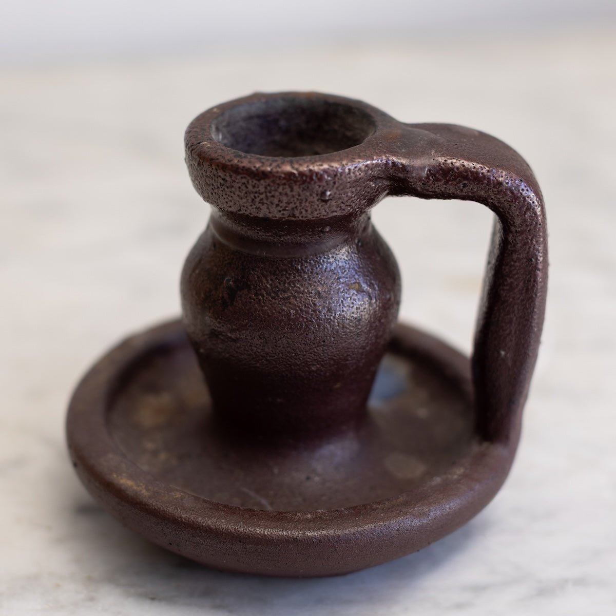Hand Made Stoneware Candlestick - elsie green - decor