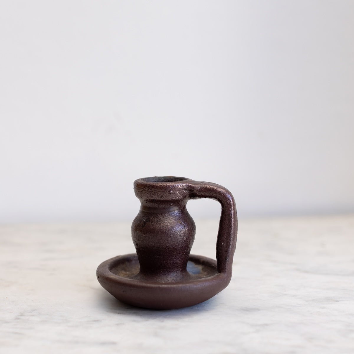Hand Made Stoneware Candlestick - elsie green - decor