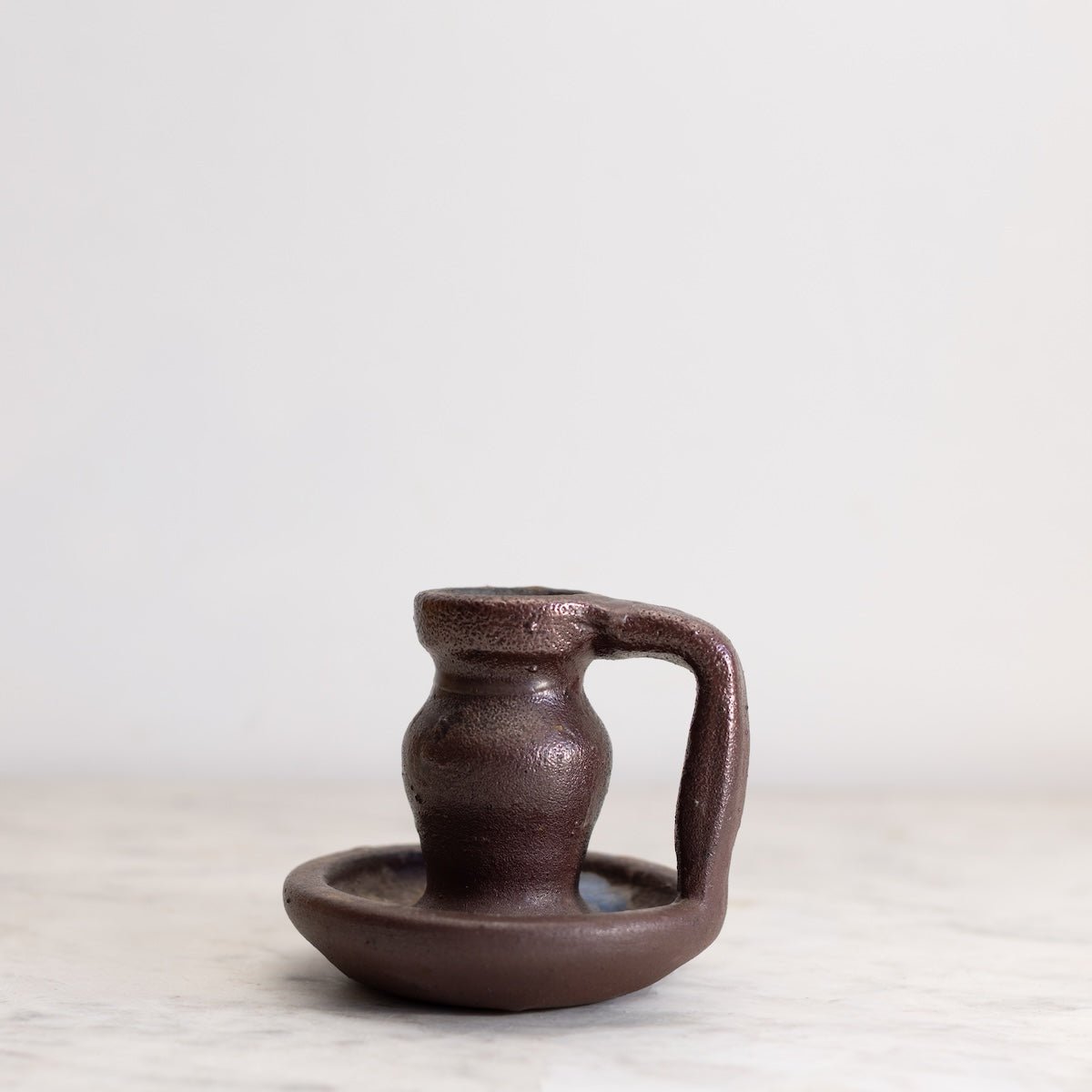 Hand Made Stoneware Candlestick - elsie green - decor