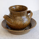 Hand Made Stoneware Crock & Plate | Signed by Artist. - elsie green - decor